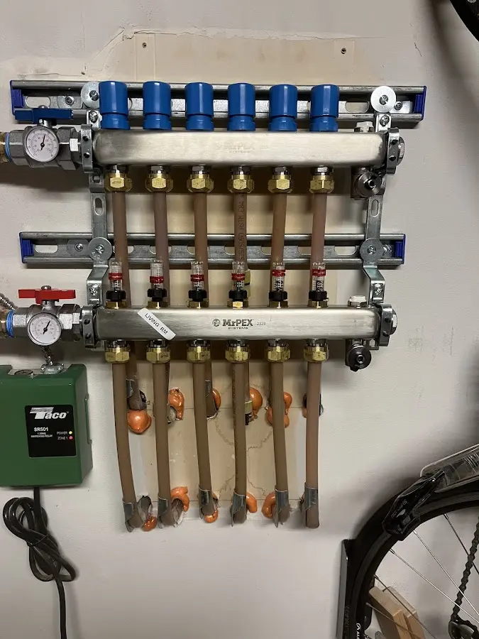 Plumber performing Gas Line Installation at a residential property in Mojave